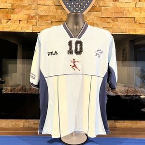 Original Maradona Fila jersey, same one use for he’s 2001 farewell game.